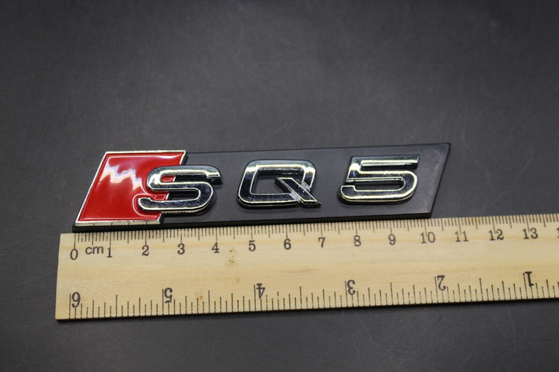 Chrome Silver Red SQ5 Q5 Honeycomb Front Grille Badge Clip Bracket Fit For Audi