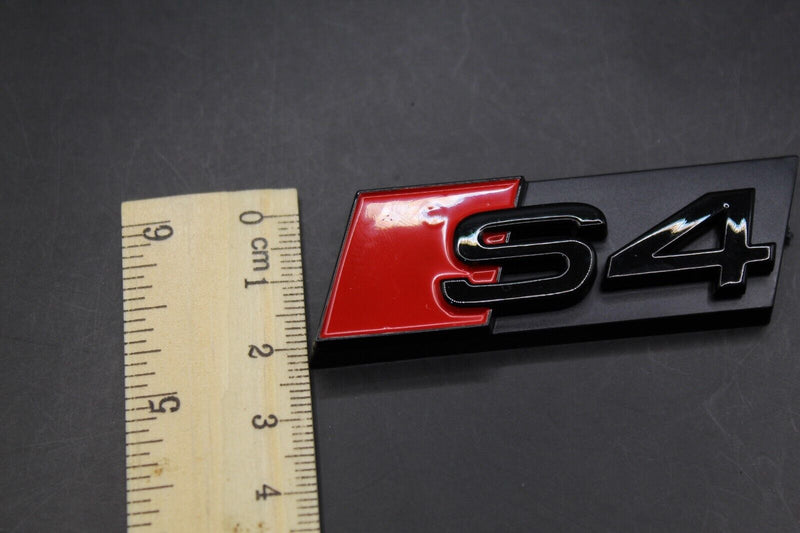 Gloss Black Red S4 Honeycomb Front Grille Badge Clip Bracket Fit For Audi