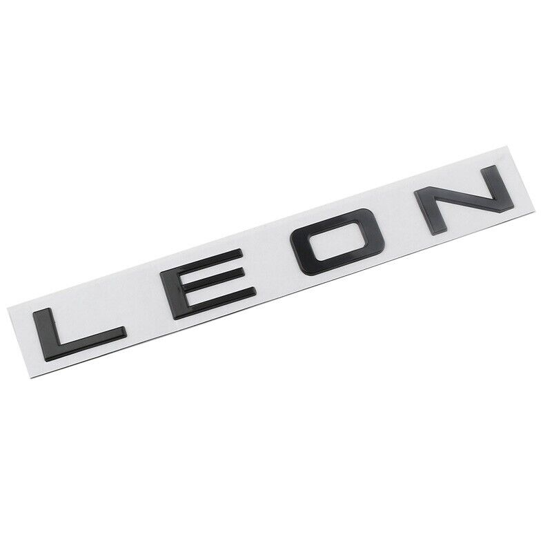 3D Gloss Black LEON L E O N Rear Badge Letters FITS Seat Leon Cupra