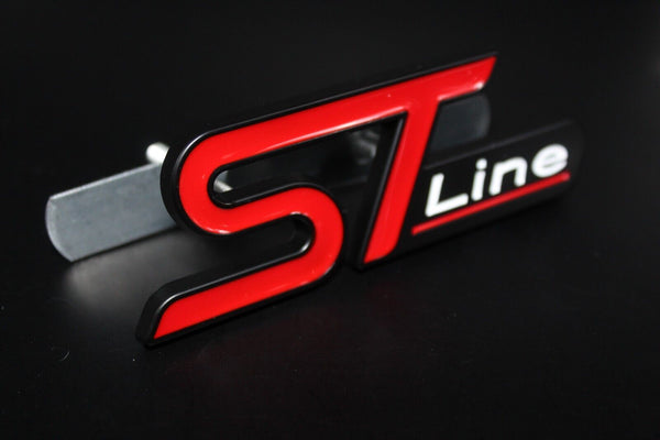 Front Grille ST Line Badge For Ford Focus Fiesta Mondeo Escape Puma RED BLACK