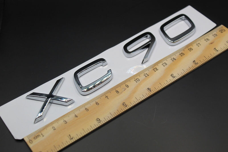 Gloss Chrome Silver XC90 XC 90 ABS Car Lettering/Badge Rear Trunk Boot FOR Volvo