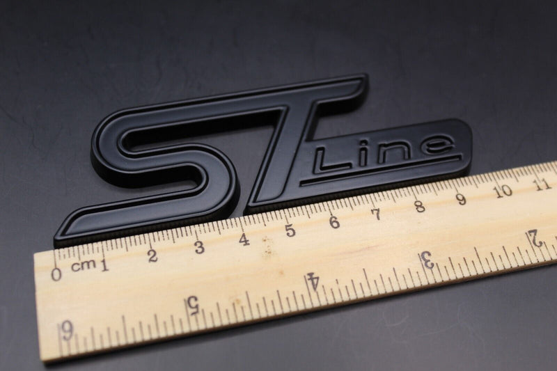 ST Line Rear Boot Tailgate Badge For Ford Focus Fiesta Mondeo Escape ALL BLACK