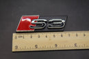 Chrome Silver Red S3 Honeycomb Front Grille Badge Clip Bracket Fit For Audi