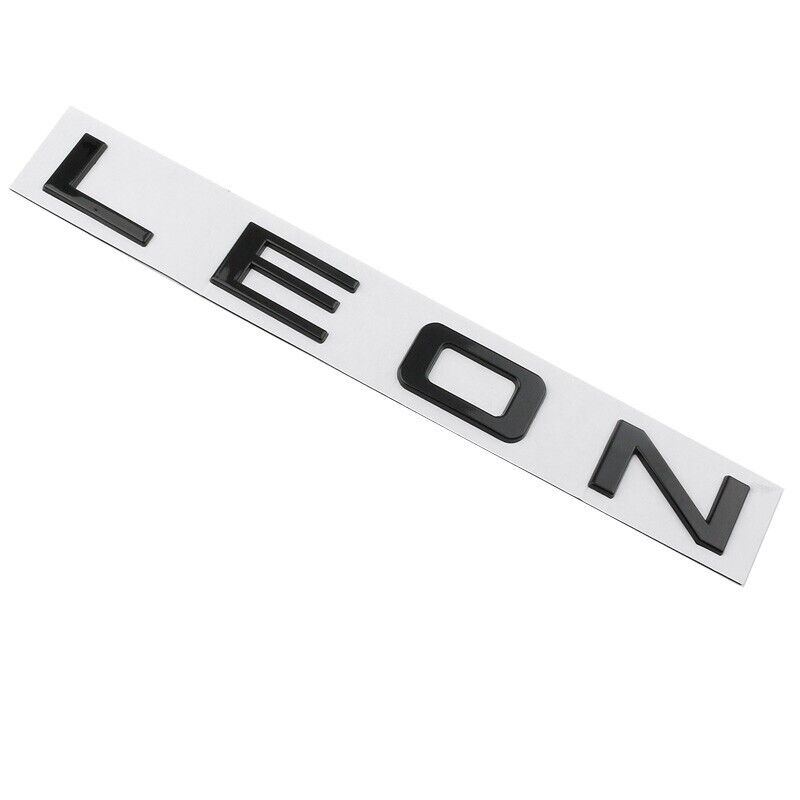 3D Gloss Black LEON L E O N Rear Badge Letters FITS Seat Leon Cupra