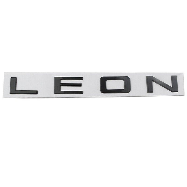 3D Gloss Black LEON L E O N Rear Badge Letters FITS Seat Leon Cupra