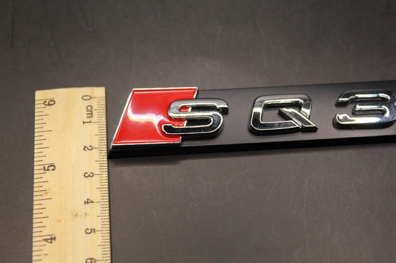 Chrome Silver Red SQ3 Q3 Honeycomb Front Grille Badge Clip Bracket Fit For Audi