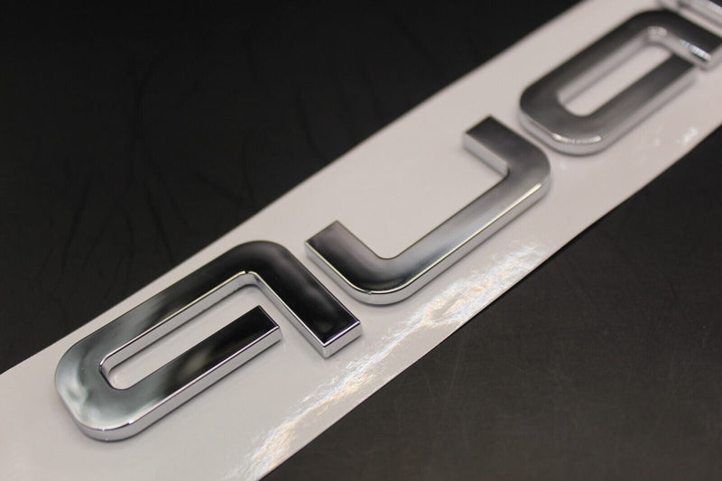 Chrome Silver quattro Front Bumper Grille Badge For Audi