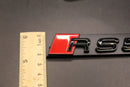 Gloss Black Red RS5 Honeycomb Front Grille Badge Clip Bracket Fit For Audi