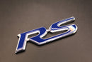 Blue Chrome Silver RS Front Grille & Rear Boot Badge SET Emblem Trunk for HONDA