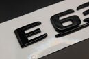 Gloss Full Black E63S E 63 S Car Lettering/Badge Rear Trunk Boot