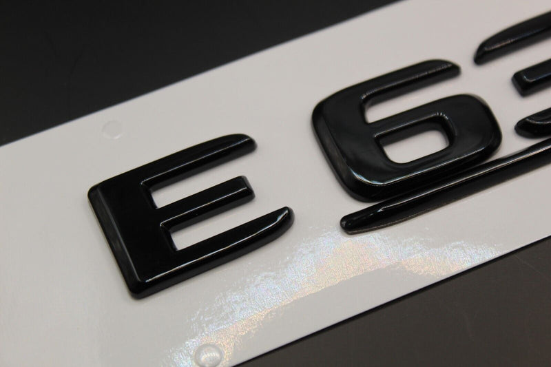 Gloss Full Black E63S E 63 S Car Lettering/Badge Rear Trunk Boot