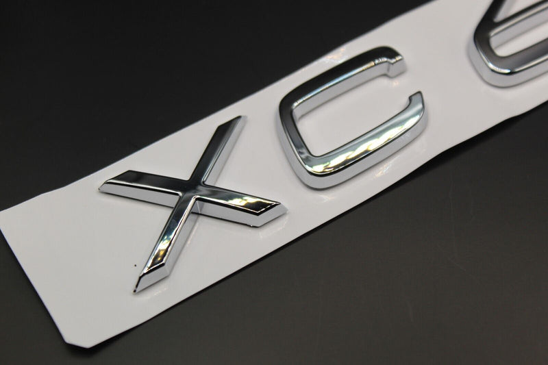 Gloss Chrome Silver XC60 XC 60 ABS Car Lettering/Badge Rear Trunk Boot FOR Volvo