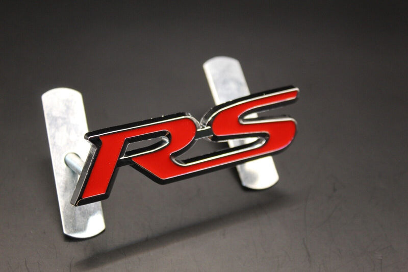 Red Chrome Silver RS Front Grille & Rear Boot Badge SET Emblem Trunk for HONDA