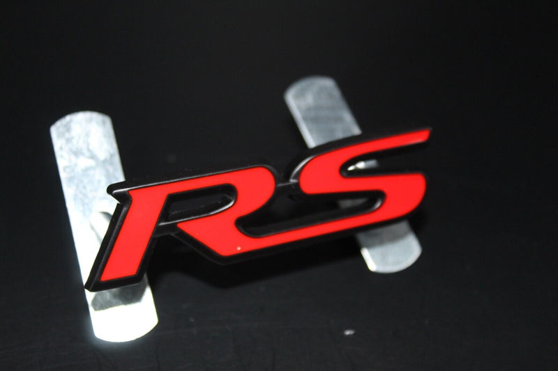 Red Black RS Front Grille & Rear Boot Badge SET Emblem Trunk for HONDA