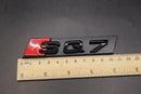Gloss Black Red SQ7 Q7 Honeycomb Front Grille Badge Clip Bracket Fit For Audi