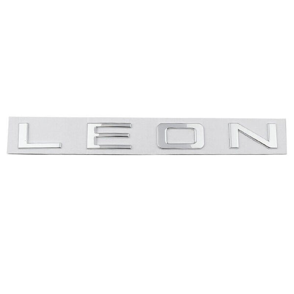 3D Chrome Silver LEON L E O N Rear Badge Letters FITS Seat Leon Cupra