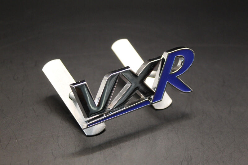 Chrome Silver Blue VXR Front Grille & Rear Boot Badge SET  for Vauxhall