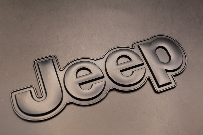 For Jeep Matte Black Big One-Piece Badge Front Rear Bonnet Boot Lettering