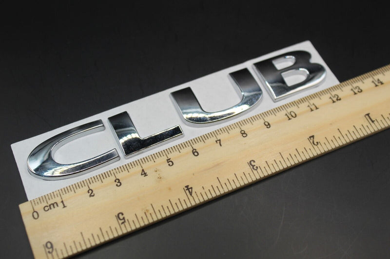 METAL Chrome Silver CLUBMAN  Badge/Lettering FITS MINI With Fitting Template