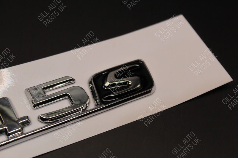 Gloss Chrome Silver Black A45S A 45 S Car Lettering/Badge Rear Trunk Boot