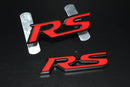 Red Black RS Front Grille & Rear Boot Badge SET Emblem Trunk for HONDA