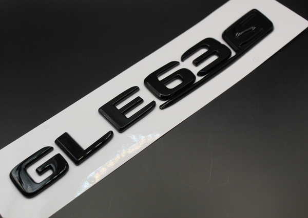 Gloss Full Black  GLE63S GLE 63 S G L E 63 S Lettering/Badge Rear Trunk Boot