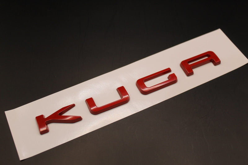 Metal Red KUGA K U G A Letters/Badge For Ford Boot Trunk Tailgate Rear