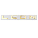3D Gold LEON L E O N Metal Rear Badge Letters FITS Seat Leon Cupra