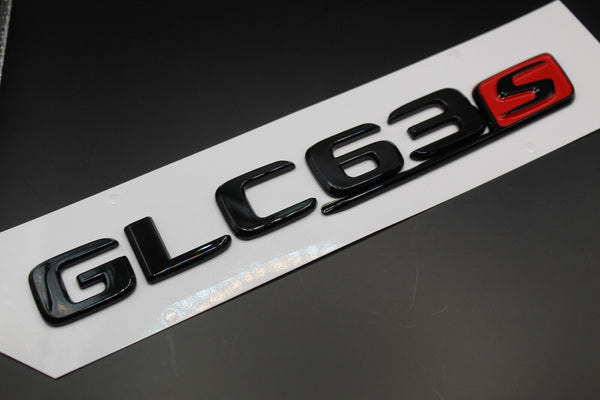 Gloss Black Red  GLC63S GLC 63 S G L C 63 S Car Lettering/Badge Rear Trunk Boot For Mercedes