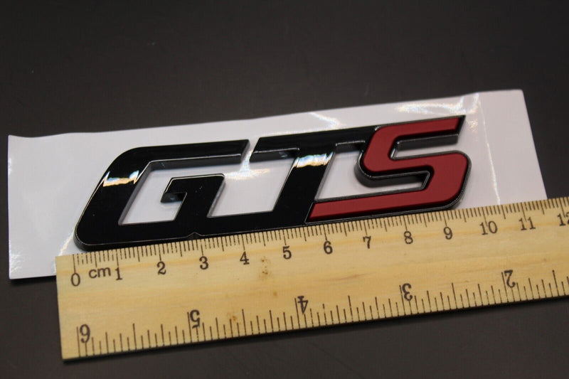 Gloss Black Red 'S' GTS G T S Car Lettering/Badge Rear Trunk Boot FITS Maserati