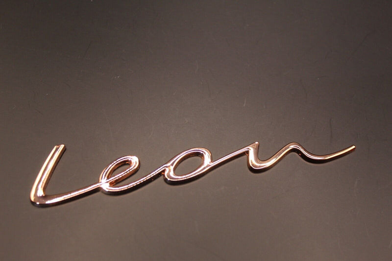 New Style Copper  Leon 3D Metal Rear Badge Letters FITS Seat Leon 2020 On