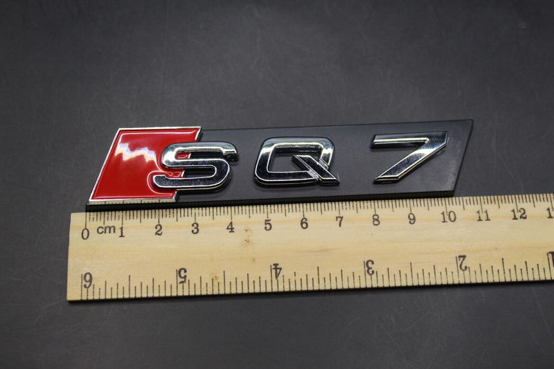 Chrome Silver Red SQ7 Q7 Honeycomb Front Grille Badge Clip Bracket Fit For Audi