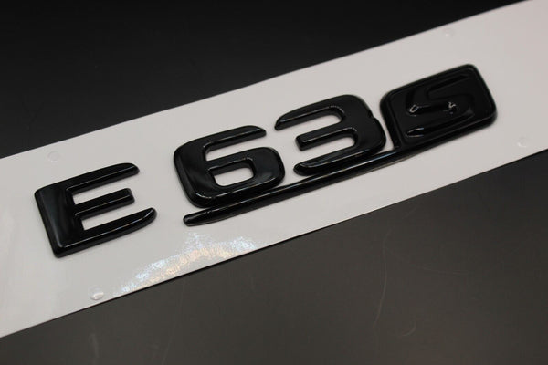 Gloss Full Black E63S E 63 S Car Lettering/Badge Rear Trunk Boot