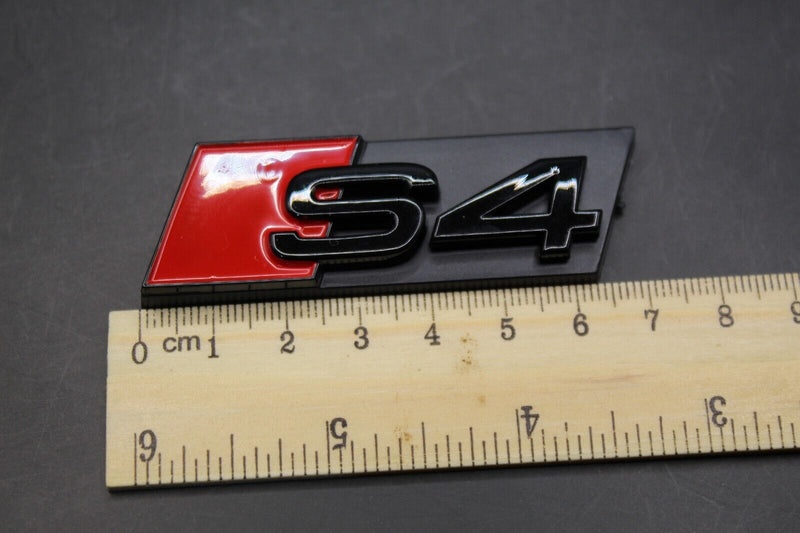 Gloss Black Red S4 Honeycomb Front Grille Badge Clip Bracket Fit For Audi