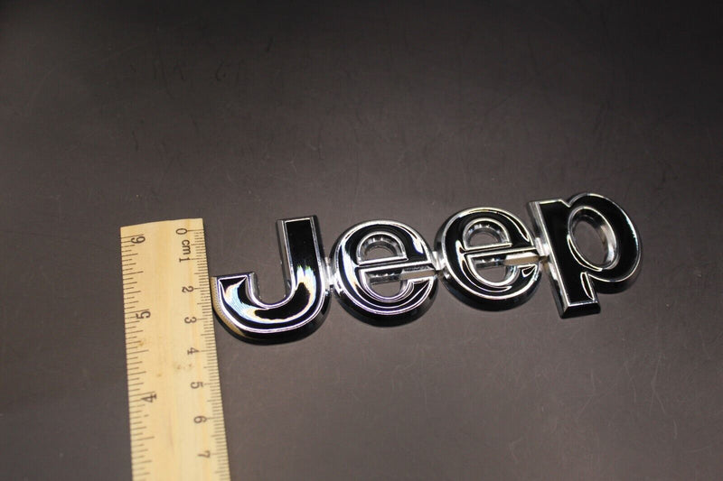 For Jeep Black Chrome Silver One-Piece Badge Front Rear Bonnet Boot Letters