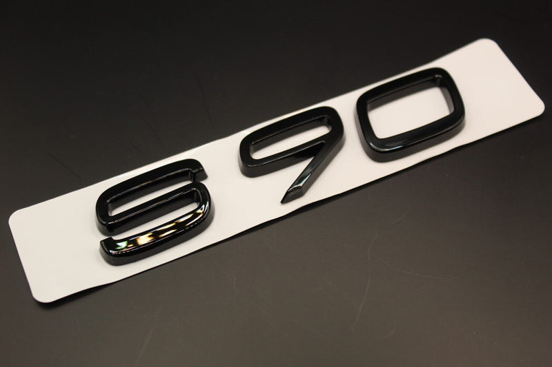 Gloss Black S90 S 90ABS Car Lettering/Badge Rear Trunk Boot FOR Volvo