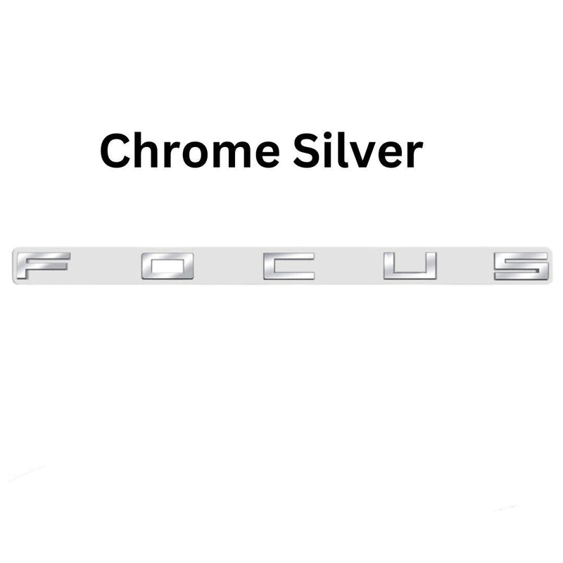 Chrome Silver ABS Rear Badge Boot Letters for Ford FOCUS ST LINE Zetec 2018 On