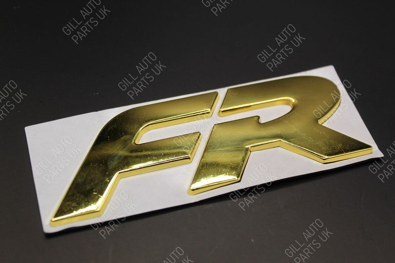 New Style Gold Glossy FR 3D Metal Rear Badge Letters FITS Seat  2020 Onward