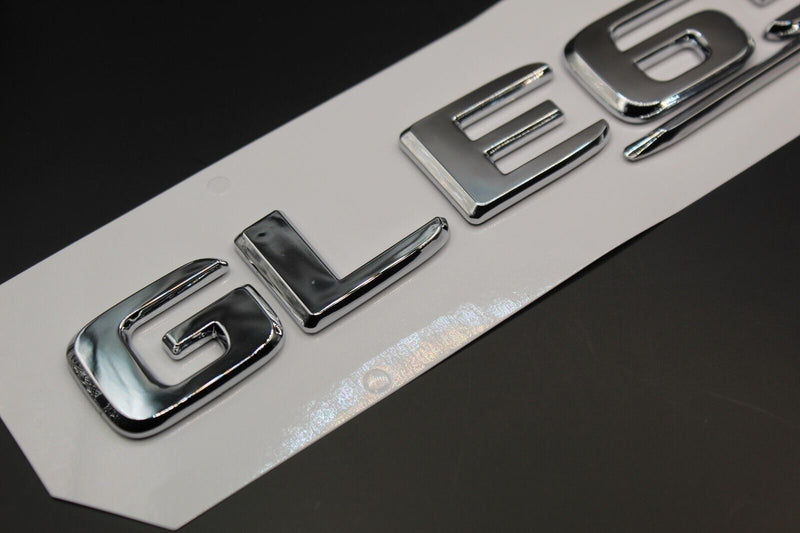 Gloss Silver Chrome  GLE63S GLE 63 S G L E 63 S Lettering/Badge Rear Trunk Boot