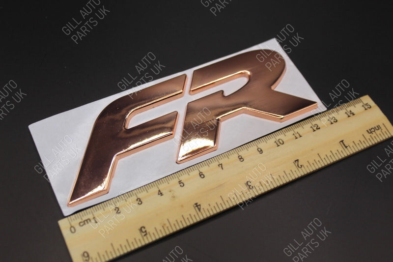 New Style Copper Bronze FR 3D Metal Rear Badge Letters FITS Seat  2020 Onward