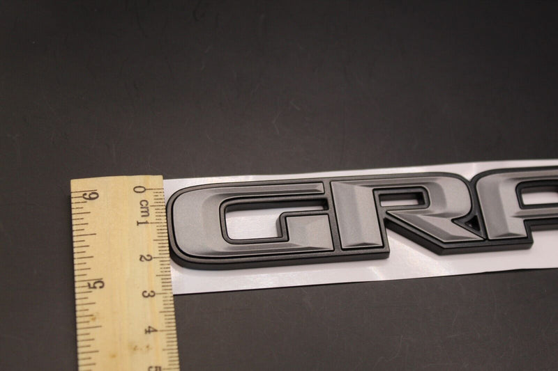 One-piece GRAND CHEROKEE Grey Black Letters Badge Side Door Front Rear For Jeep