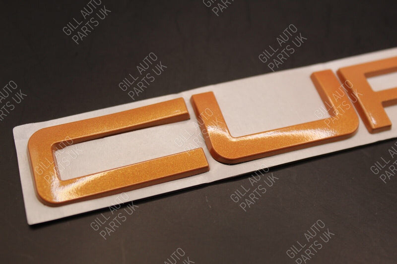 Bronze Orange CUPRA C U P R A Metal Rear BADGE LETTERS FITS Seat WITH TEMPLATE