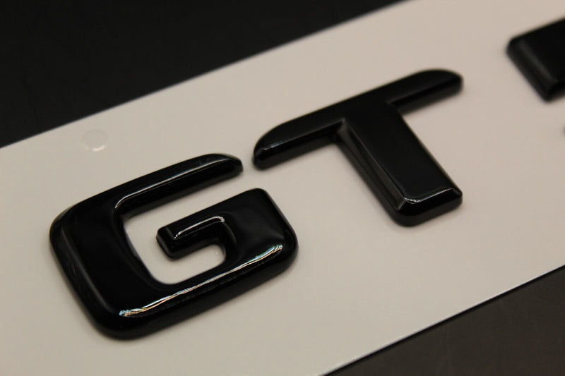 Gloss Black GT50 GT 50 G T 5 0 Car Letter Badge Rear Boot Emblem For Mercedes