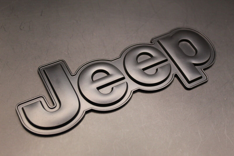 For Jeep Matte Black Big One-Piece Badge Front Rear Bonnet Boot Lettering