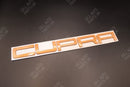 Bronze Orange CUPRA C U P R A Metal Rear BADGE LETTERS FITS Seat WITH TEMPLATE