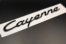 Gloss Black Cayenne Badge For Porsche