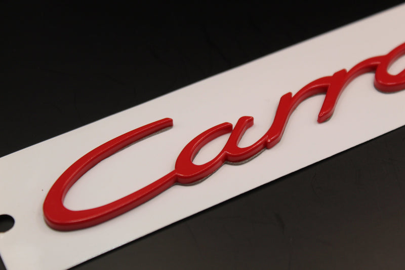 Red Carrera Badge For Porsche