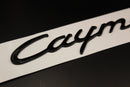 Gloss Black Cayman Badge For Porsche