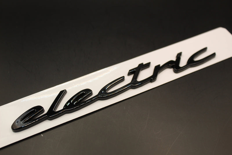 Gloss Black electric Badge For Porsche