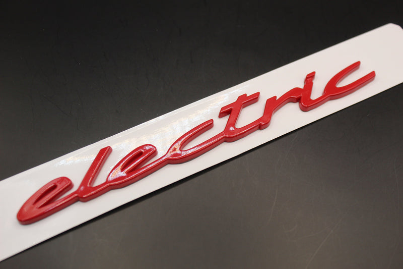 Red electric Badge For Porsche